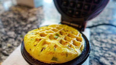 omelet waffles recipe
