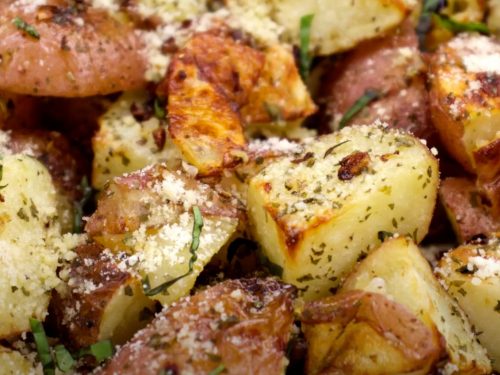 Parmesan Garlic Potato Foil Packets Recipe