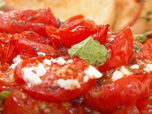 Parmesan Garlic Roasted Tomatoes Recipe