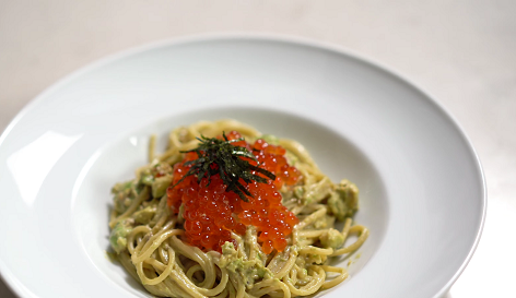 pasta with salmon caviar recipe