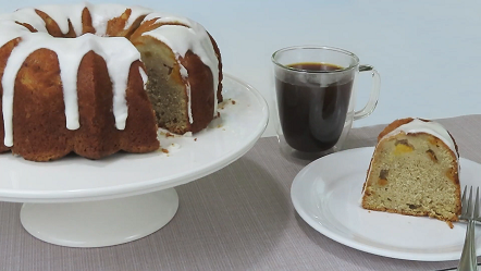 peach bundt cake with brown butter icing recipe