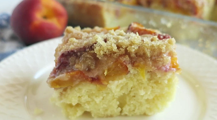 peach cake with pecan streusel recipe