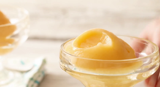 peach sorbet with lemon juice recipe
