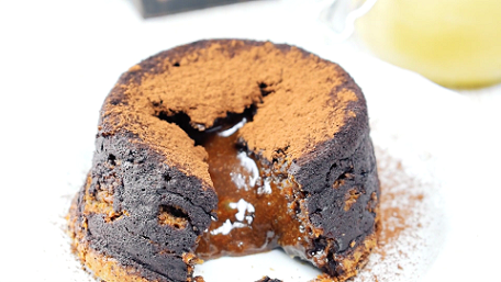 peanut butter chocolate lava cakes recipe