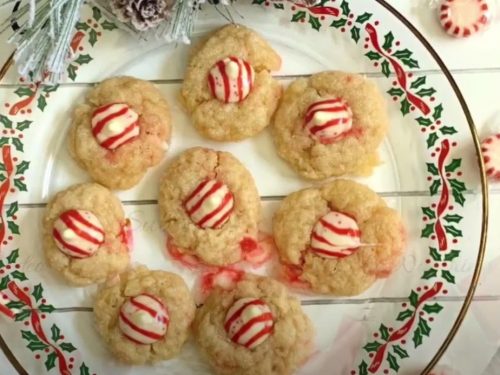 Peppermint Kiss Sugar Cookies Recipe
