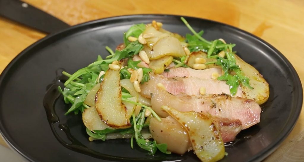 Herb-Roasted Pork Tenderloin with Pears Recipe