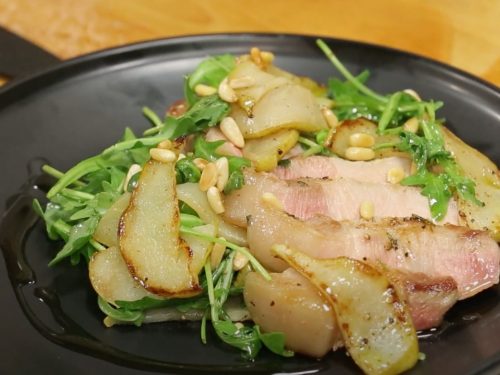 Herb-Roasted Pork Tenderloin with Pears Recipe