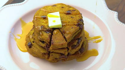 pumpkin chocolate chip pancakes recipe