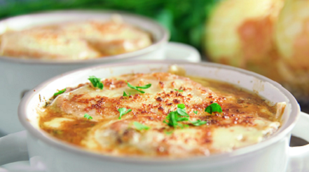 quick steak and onion soup recipe