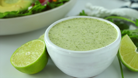 raw basil cilantro dressing recipe