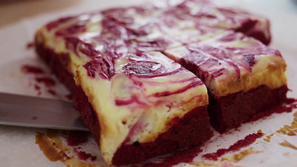 red velvet brownies with fluffy cream cheese frosting recipe