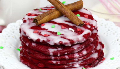 red velvet pancakes with cream cheese recipe