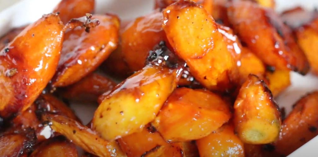 Roasted Brown Butter Honey Garlic Carrots Recipe