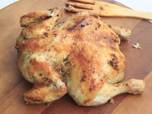 roasted capon chicken recipe