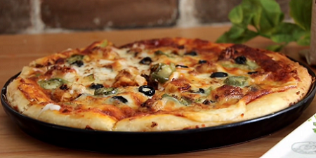 roasted garlic chicken pizza recipe