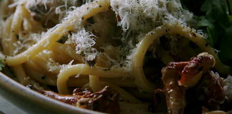 Angel Hair Pasta with Creamy Mushroom Sauce Recipe 