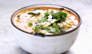 roasted kuri coconut curry soup recipe