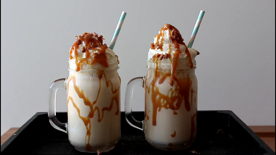 salted caramel and chocolate chip milkshake recipe