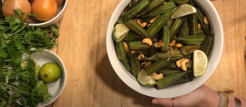 Sautéed Okra with Cashews Recipe