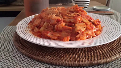 shrimp pasta with bacon recipe