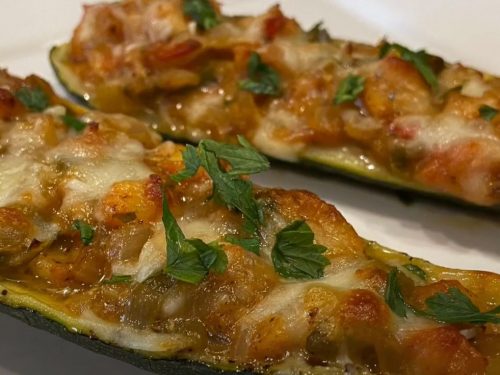 Shrimp Zucchini Boats Recipe