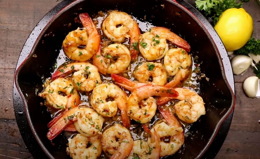 sizzling shrimp scampi