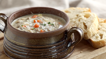 slow cooker chicken and rice soup recipe
