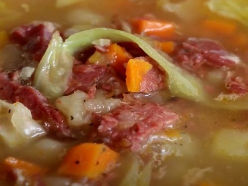Slow Cooker Corned Beef and Cabbage Stew Recipe