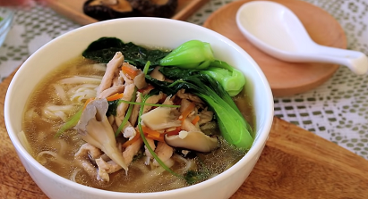 soba noodle soup with chicken and bok choy recipe