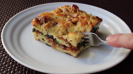 spinach cheese strata recipe