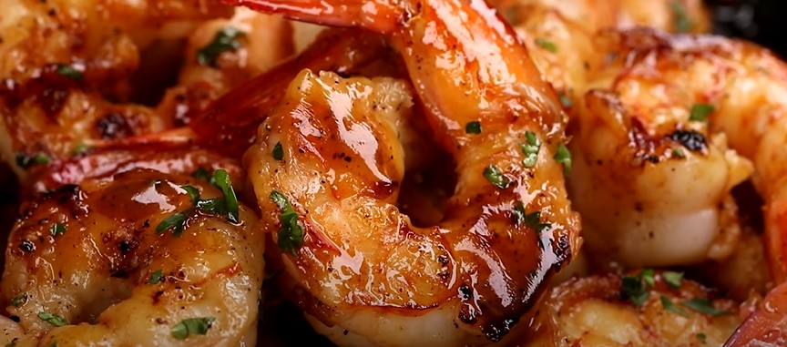 Sticky Honey Garlic Butter Shrimp Recipe