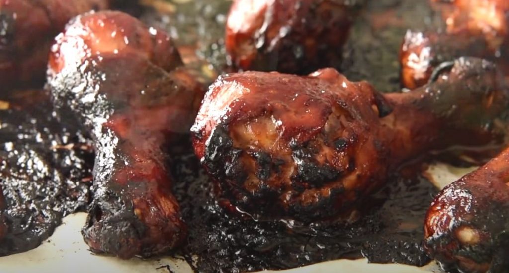 Sticky Grilled Drumsticks with Plum Sauce Recipe