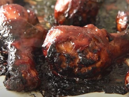Sticky Grilled Drumsticks with Plum Sauce Recipe