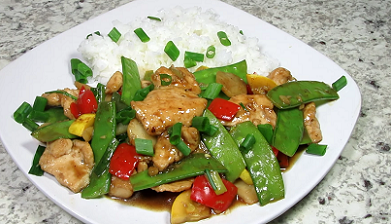 stir fried chicken with sugar snap peas recipe