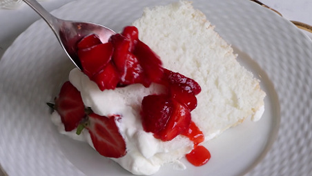 strawberries and cream angel food cake recipe