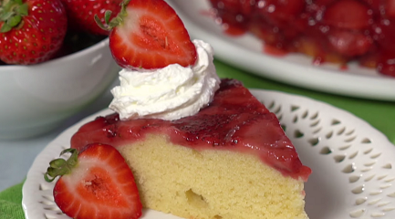 strawberry upside down cake recipe