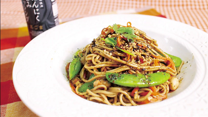 sugar snap pea and carrot soba noodles recipe