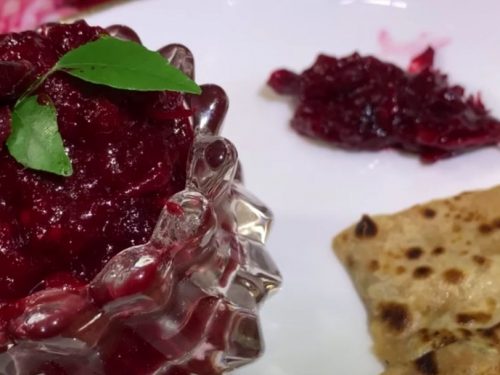Sweet and Sour Cranberry Chutney Recipe