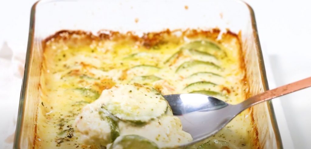 Three Cheese Zucchini Gratin Recipe