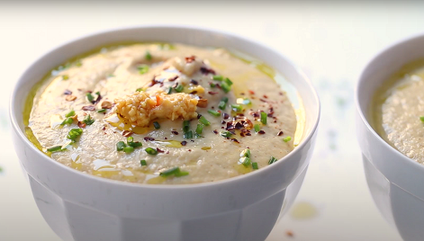 turmeric soup with toasted cauliflower recipe