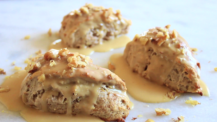 vegan banana nut scones recipe