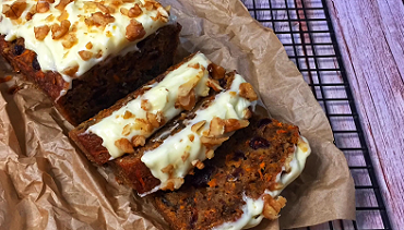 whole wheat carrot cake bread with orang cream cheese icing recipe