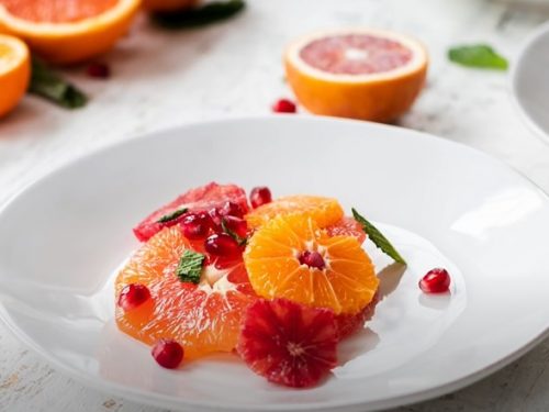 Winter Citrus and Pomegranate Fruit Salad Recipe