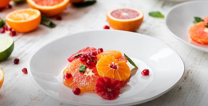 Winter Citrus and Pomegranate Fruit Salad Recipe