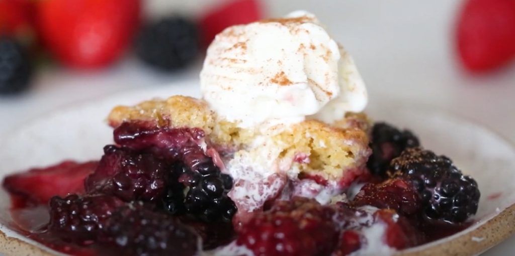 skillet mixed berry buttermilk cobbler recipe