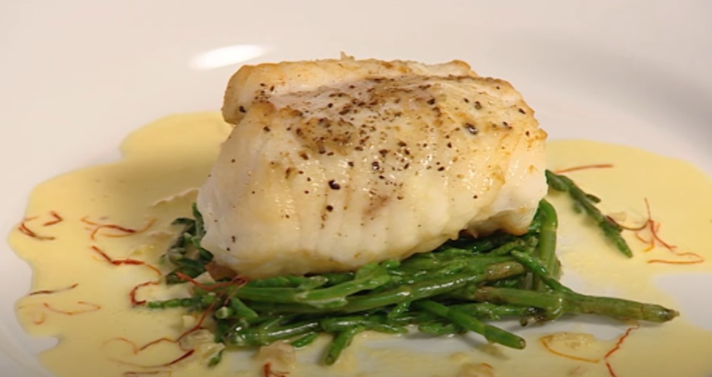 pan-roasted monkfish with scallions recipe