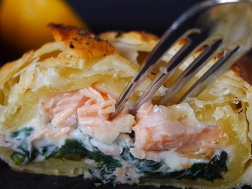 puff pastry salmon parcels recipe