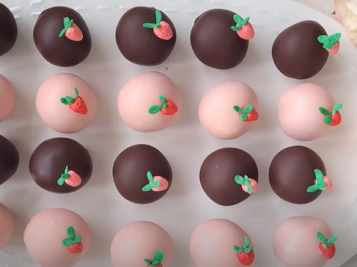 strawberry cake balls recipe