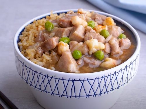 gandule pork rice recipe