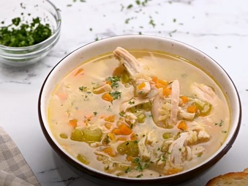 chicken rice soup recipe